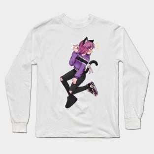 Neko Girl Long Sleeve T-Shirt